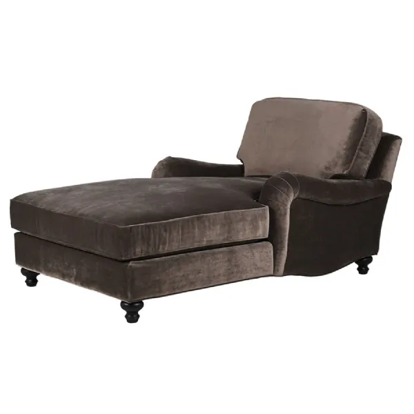 Jute Taupe Chaise Lounge