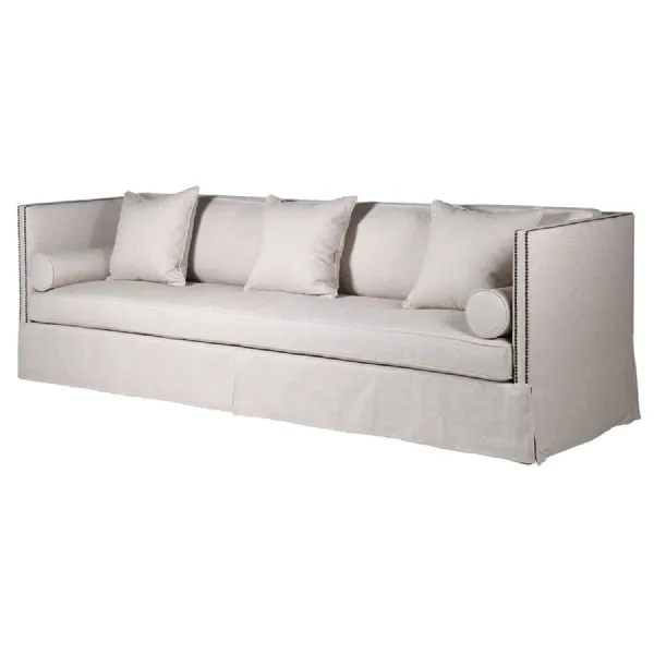 Maine Linen 4 Seater Sofa
