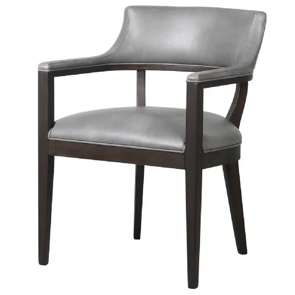 Grey Open Back Dining Chair