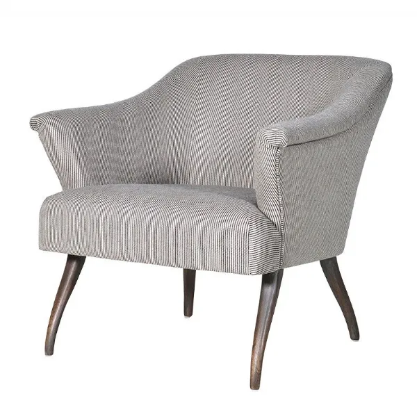 Beige Pinstripe Easy Chair