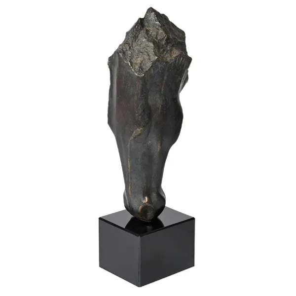 Black Horse Head On Plinth
