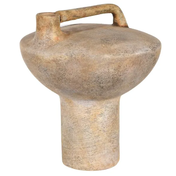 Distressed Terracotta Vase with Handle