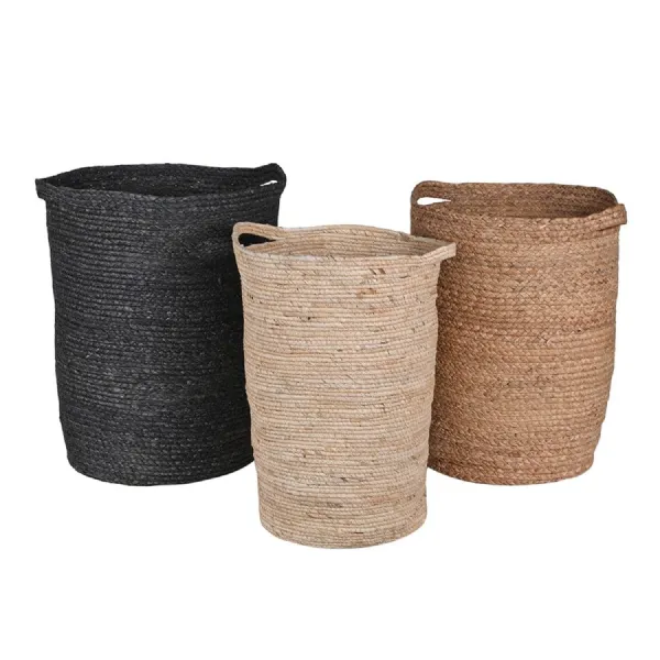 Set of 3 Water Hyacinth Baskets