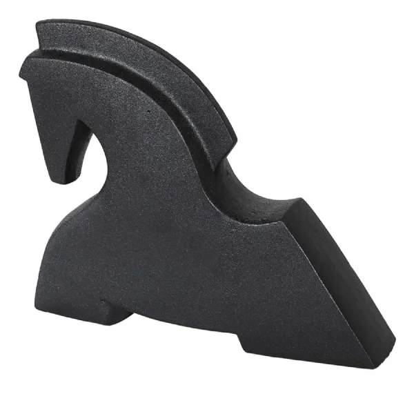 Matt Black Squat Horse Ornament