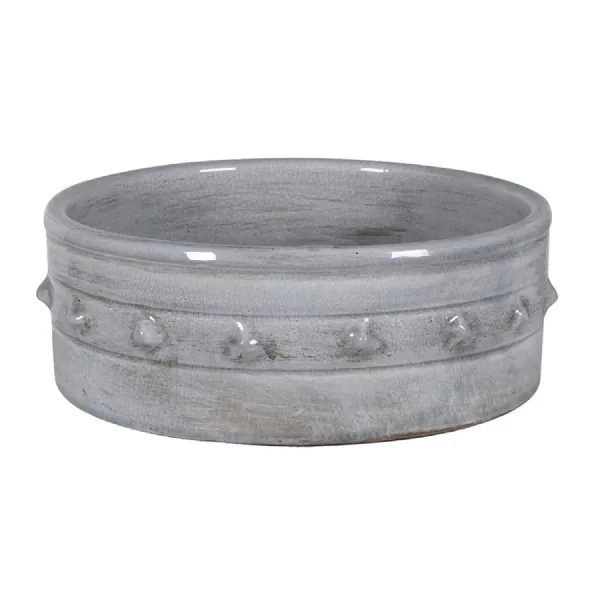 Grey Roman Ceramic Bobble Bowl