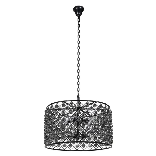 Smoked Glass Baubles Chandelier