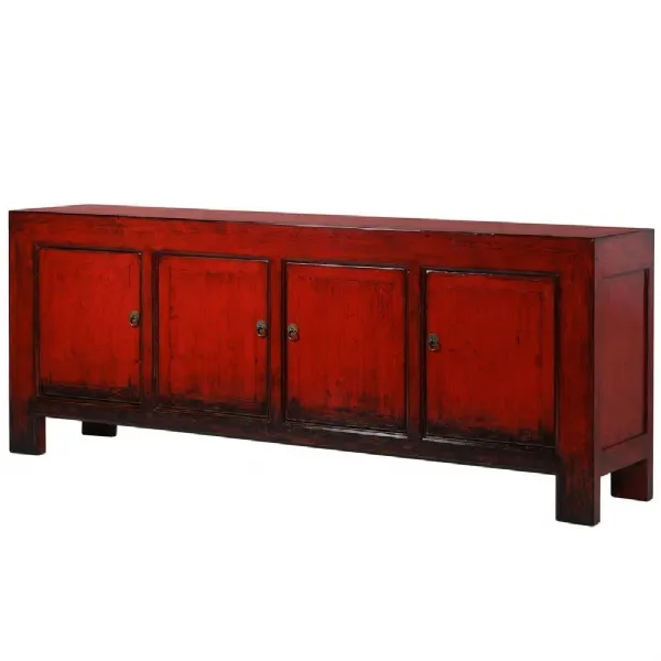 Red 4 Door Sideboard