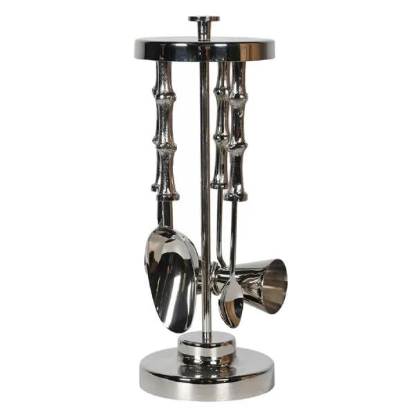 Nickle Bamboo Effect Bar Tool Set