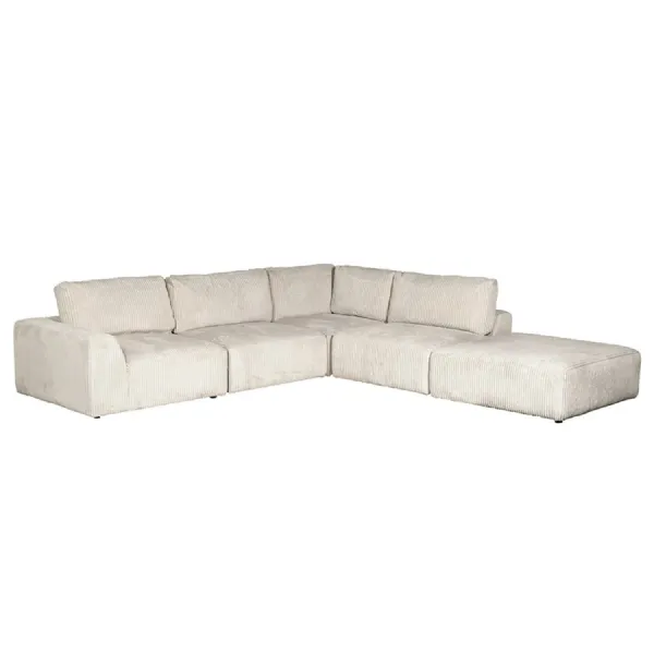 Nomad Cream Corduroy Sectional Sofa