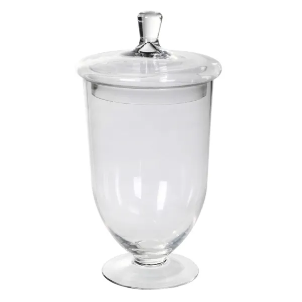 Glass Urn Lidded Jar