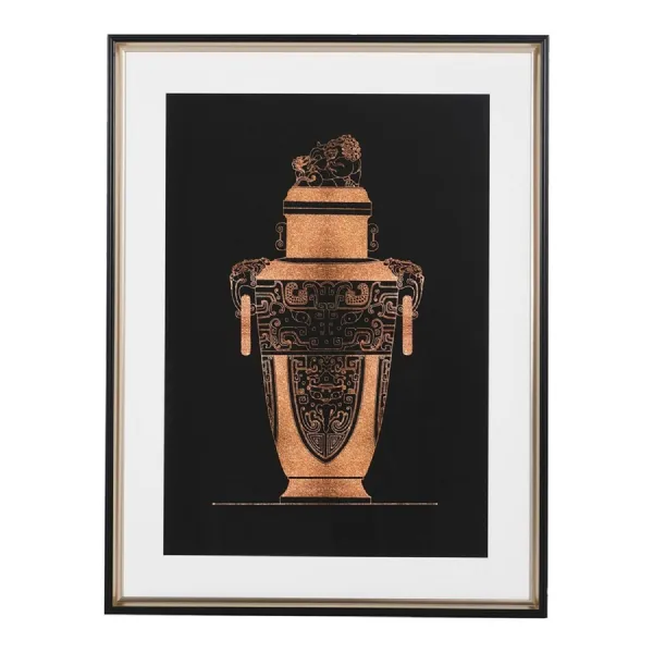 Framed Tribal Urn Print