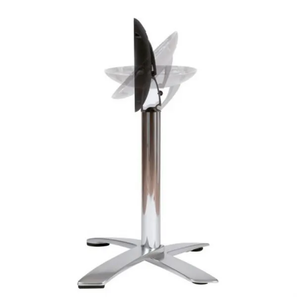 Aluminium Flip Top Deluxe Single Dining Table Base