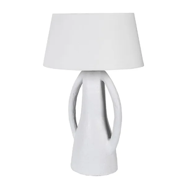 White Eco Trophy Table Lamp