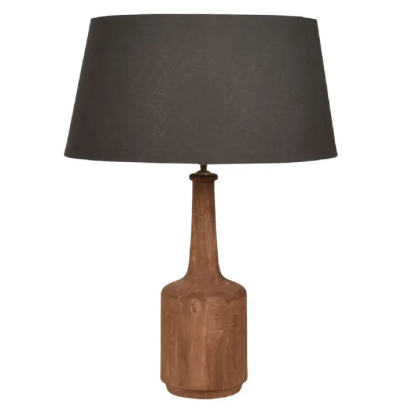 Pari Wooden Table Lamp with Shade