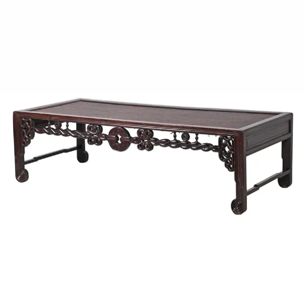 Rosewood Coffee Table with Weave
