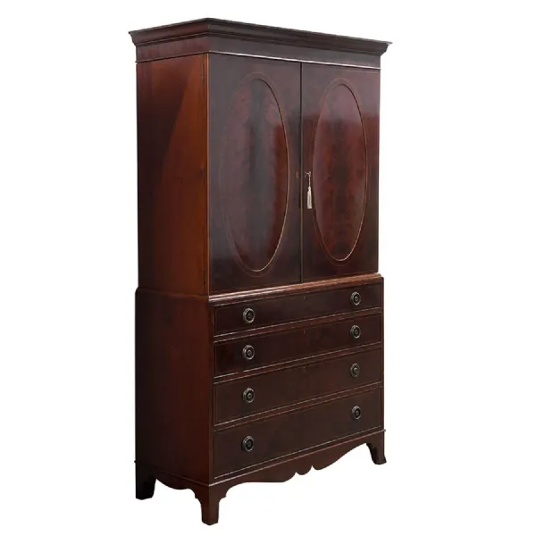 Mahogany Linen Press