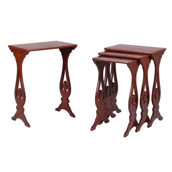 20thc Red Lacquer Quarttet