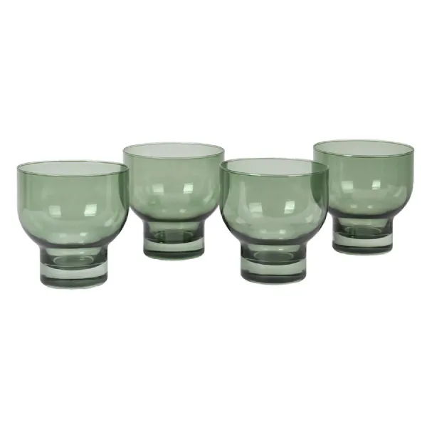 Set of 4 Olive Green Tumblers