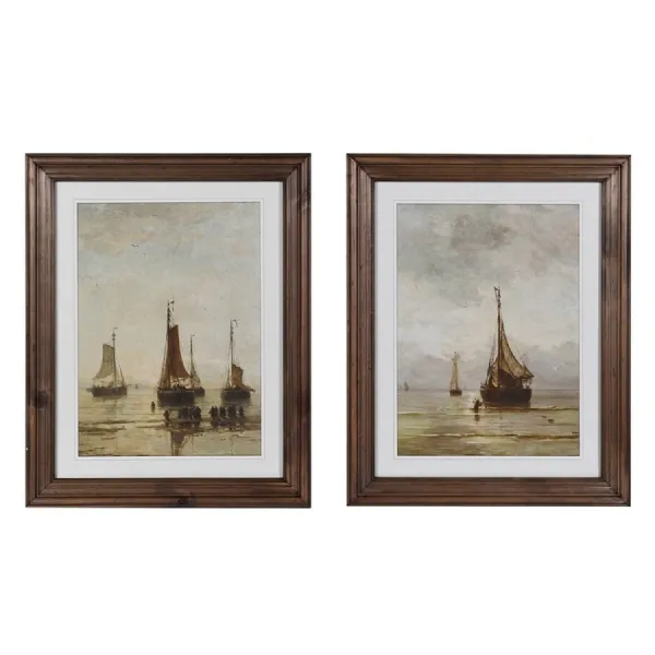 Set of 2 Ships Wall Art