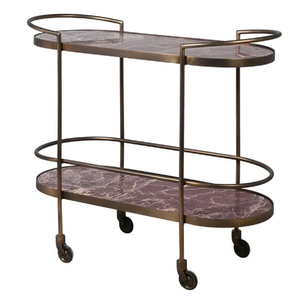 Lavanto Marble 2 Tier Serving Trolley
