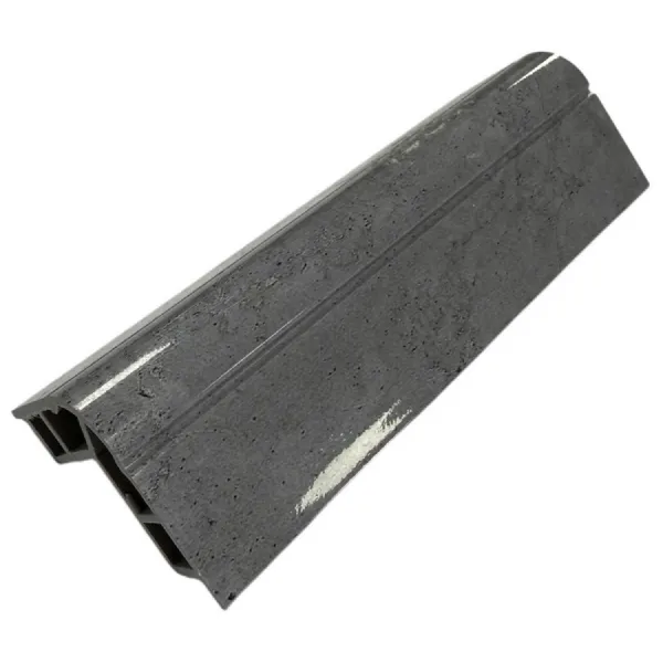 Set of 4 Modern Grey Marble Decorative Wall Panel Corner Strips 240cm