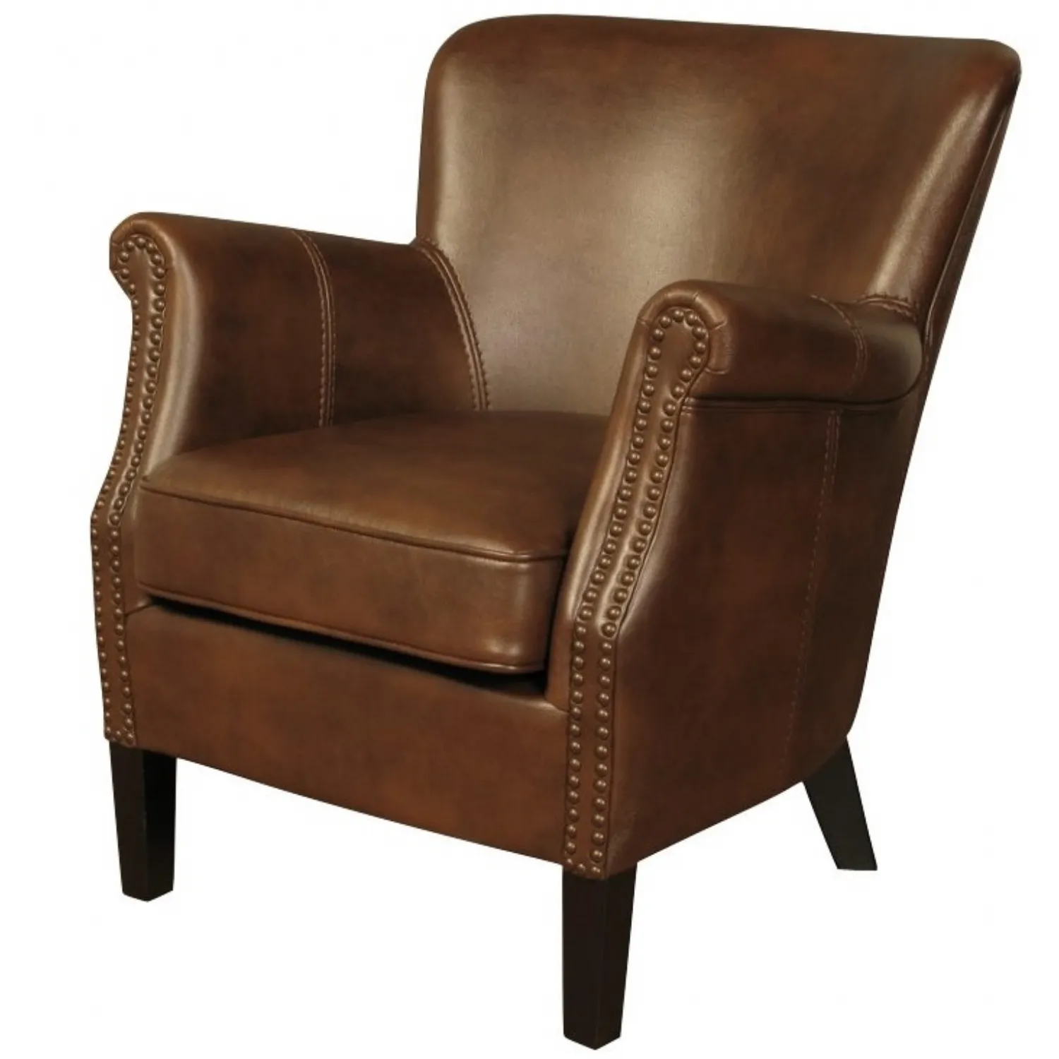 Tan Leather Air Accent Chair Tan Leather Air Accent Chair