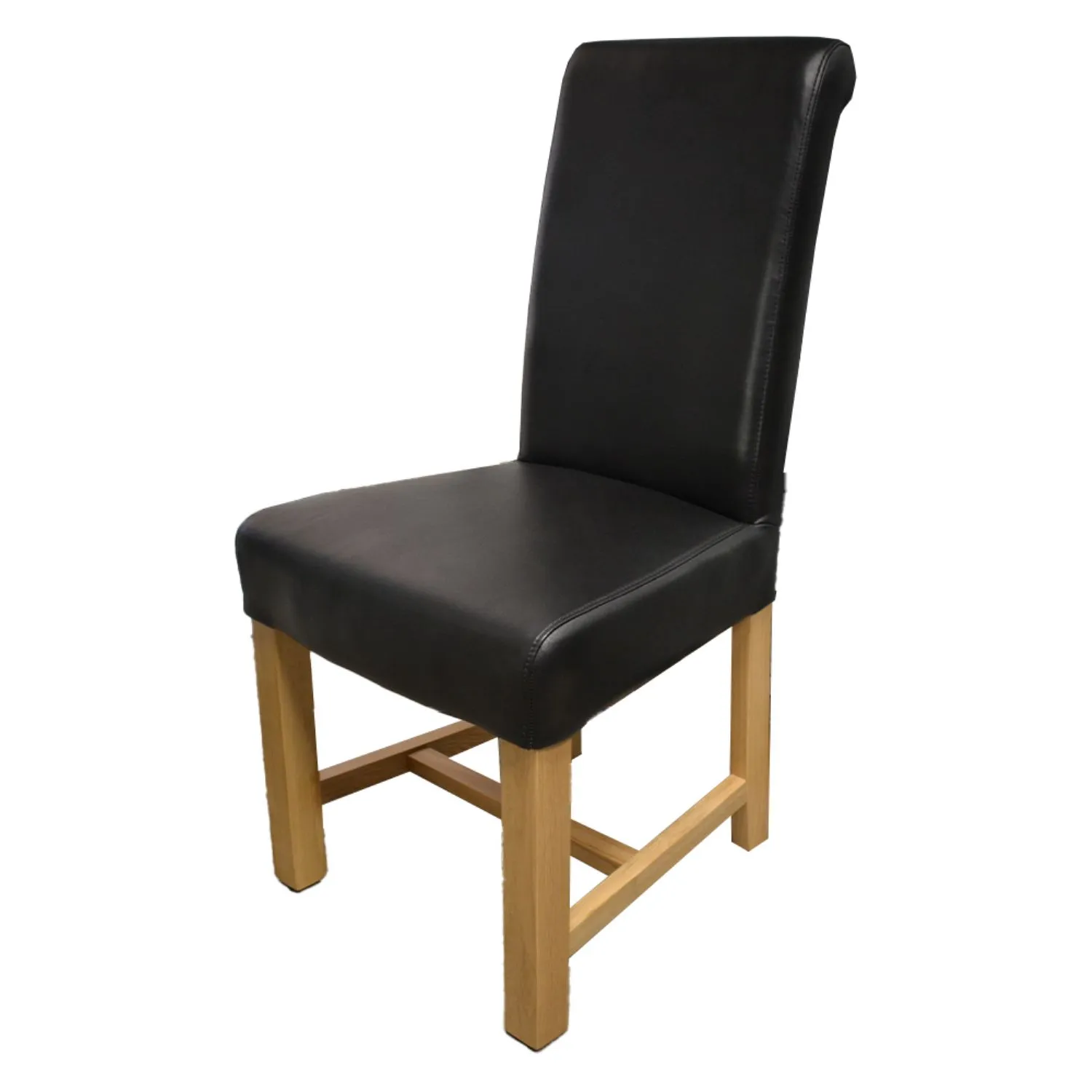 Henley BLACK Dining Chair FULL LEATHER Henley BLACK Dining Chair FULL LEATHER