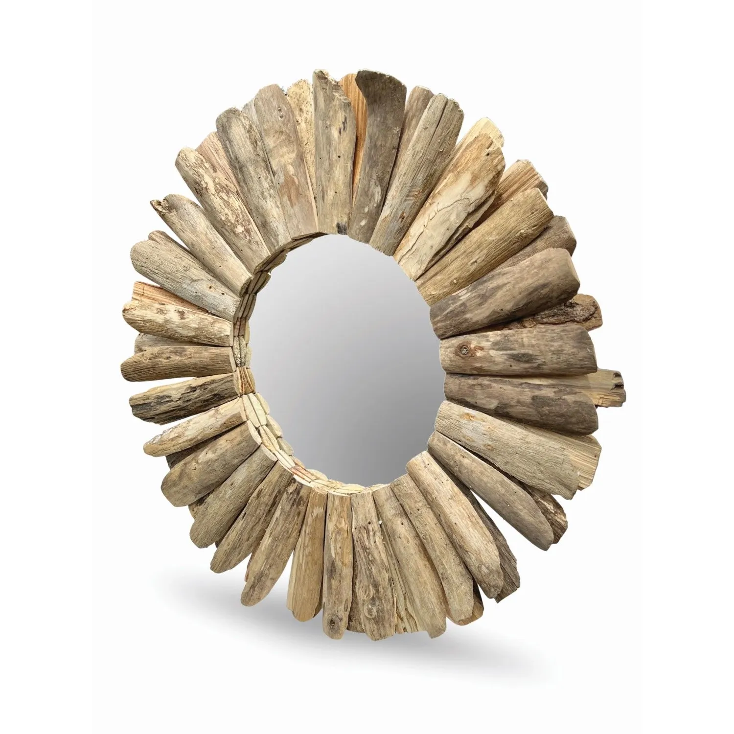 Driftwood Round Mirror 60cm Driftwood Round Mirror 60cm