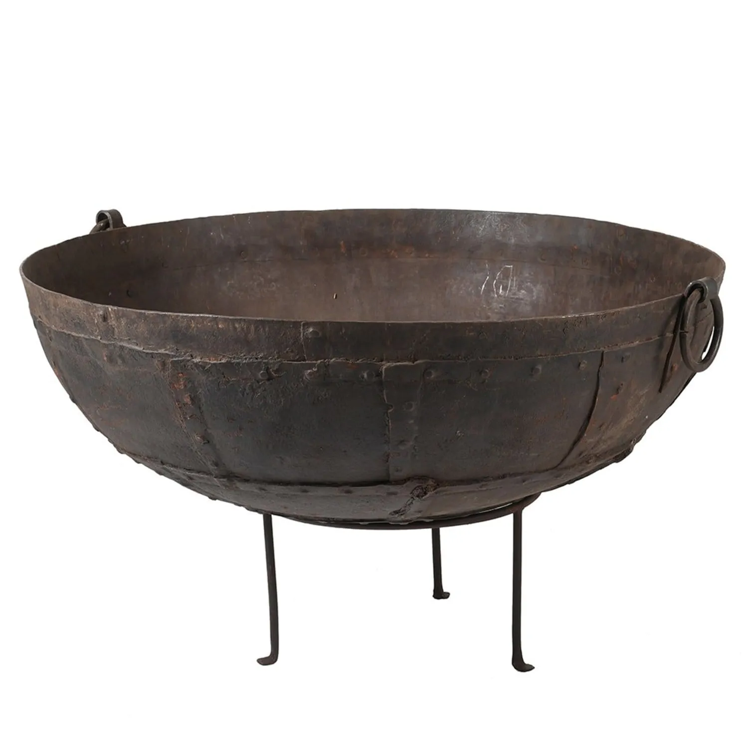 92cm Iron Kadai Fire Pit On Stand 92cm Iron Kadai Fire Pit On Stand