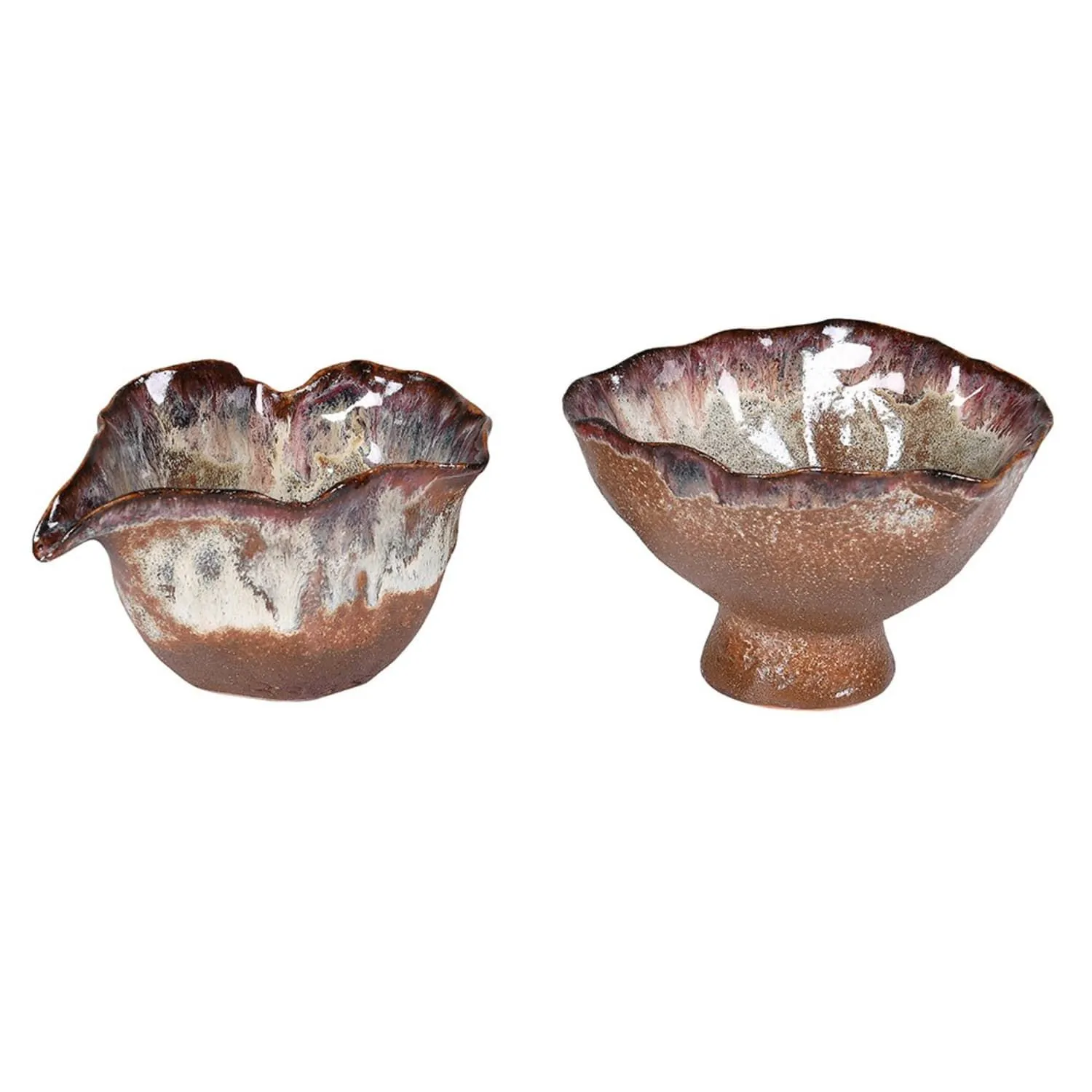 Set of 2 Brown Ombre Milk Jug and Sugar Pot Set of 2 Brown Ombre Milk Jug and Sugar Pot