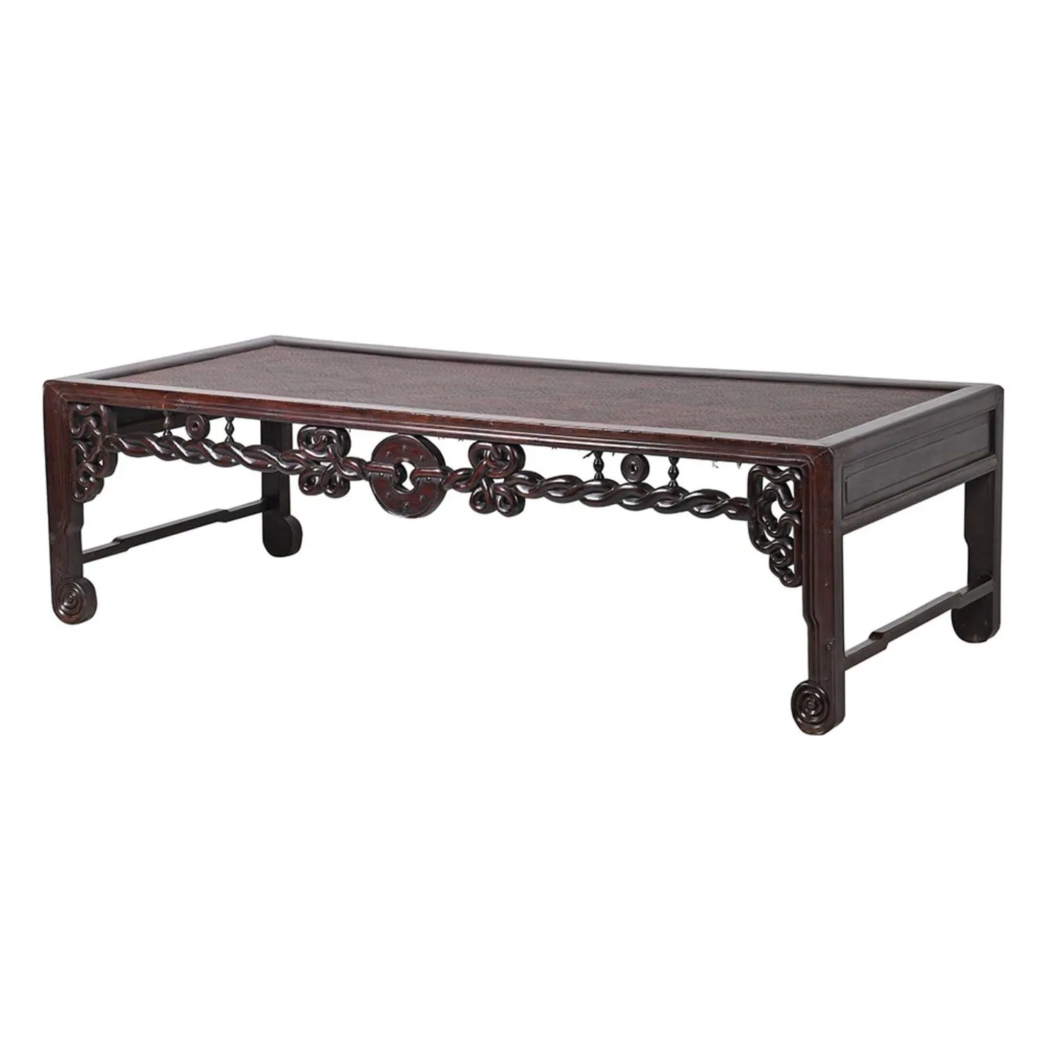 Rosewood Coffee Table with Weave Rosewood Coffee Table with Weave
